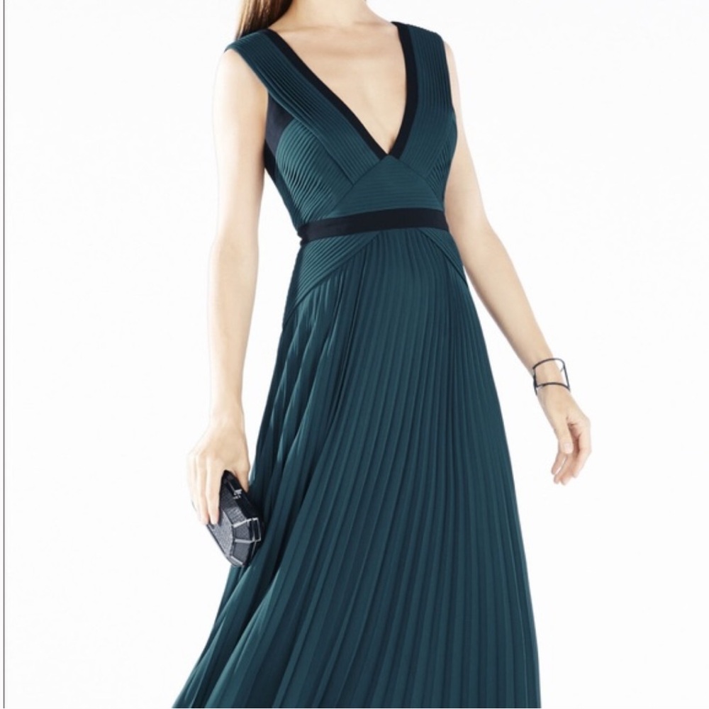 BCBG MaxAzria Teal Gown, Size 8